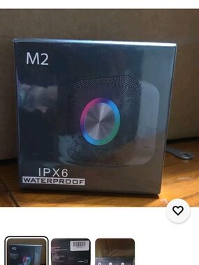 M2 Portable Waterproof Bluetooth Speaker - Black